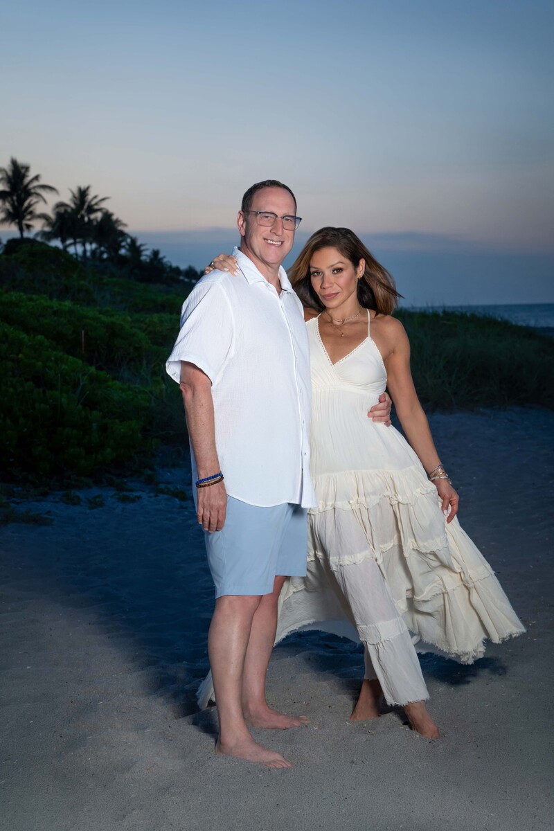 Beach Family photos with dog at Juno Beach, South Florida
