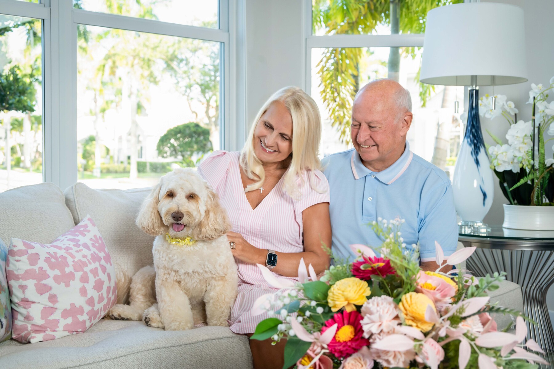 Family pictures with your dog at your home